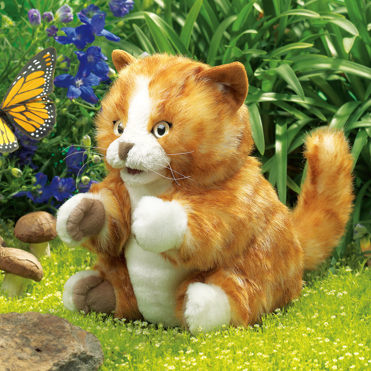 コネコ(オレンジタビー）　パペット